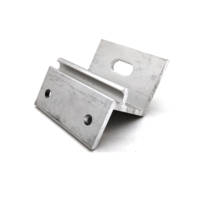 Morsetto in alluminio per tetto con giuntura per supporto per binario in alluminio per pannello solare