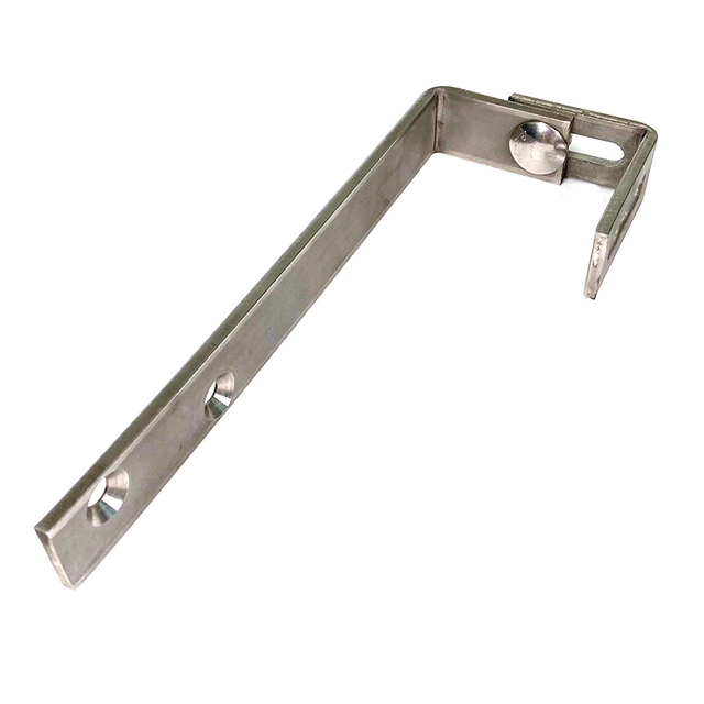 Staffa lunga regolabile con intaglio Staffe larghe a forma di L larghe e ad angolo piatto per carichi pesanti con bullone di trasporto