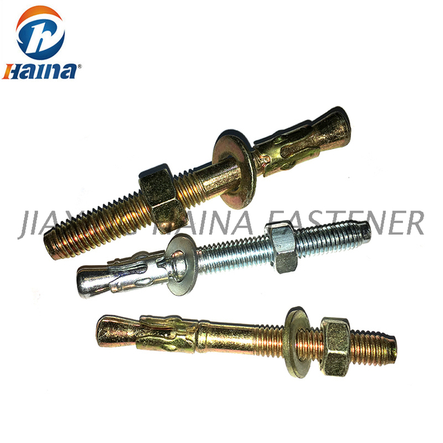 Ancoraggio a cuneo M8x75 in acciaio al carbonio zincato classe 4.8