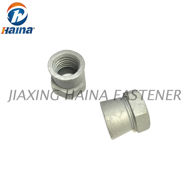 Dado di sicurezza di sicurezza zincato a caldo M8 in acciaio al carbonio 